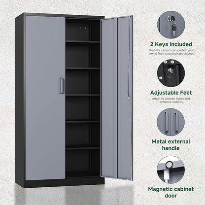 Letaya Metal Storage Cabinet - Image 5