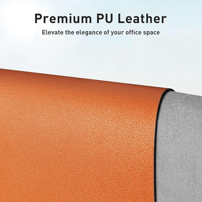 Aothia Leather Desk Pad Protector, Office Desk Mat, Large Mouse Pad, Non-Slip - Image 2