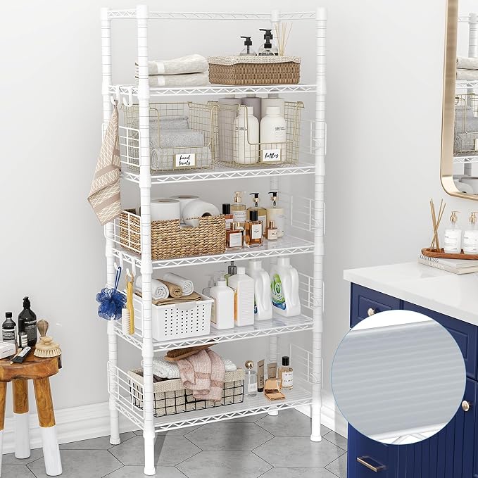 FUTASSI Metal Storage Rack, Storage Organizer Shelves - Image 6