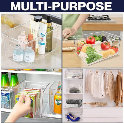 Clear Plastic Storage Bins, Pantry Organizers and Storage Containers Fridge - Image 6