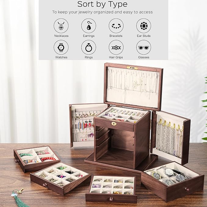 Wooden Jewelry Boxes for Women - Image 3