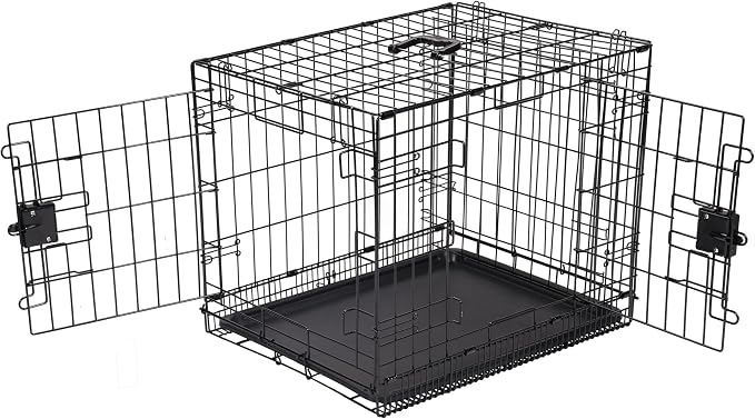 Amazon Basics Durable, Foldable Metal Wire Dog Crate by AmazonBasics