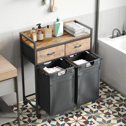 Laundry Hamper baskets 2 Section - Image 7