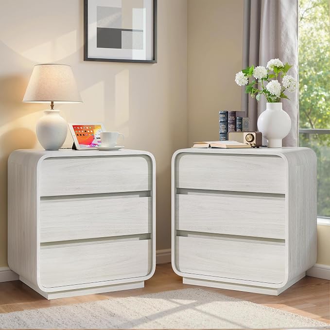 White Night Stand Set of 2 by Standifurno