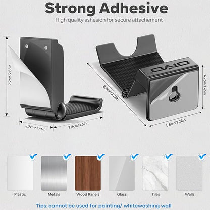 OIVO Controller & Headset Wall Mount Holder Stand, Foldable Headphone Stand - Image 4