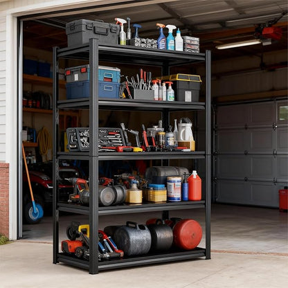 Metal Garage Shelving Unit, 5-Tier Garage Storage Shelves Heavy Duty - Image 6