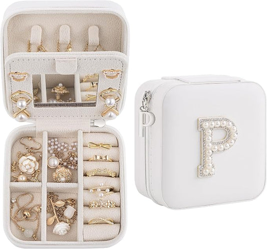 Birthday Gifts For Women, Initial Jewelry Box, Travel Jewelry Case, Gifts for by Unknown