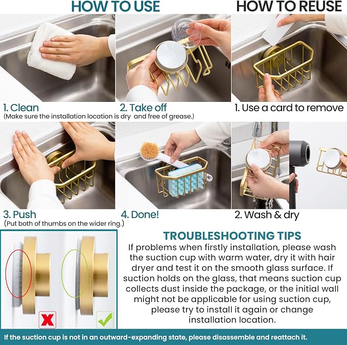 TAILI Sponge Holder for Kitchen Sink - Image 6