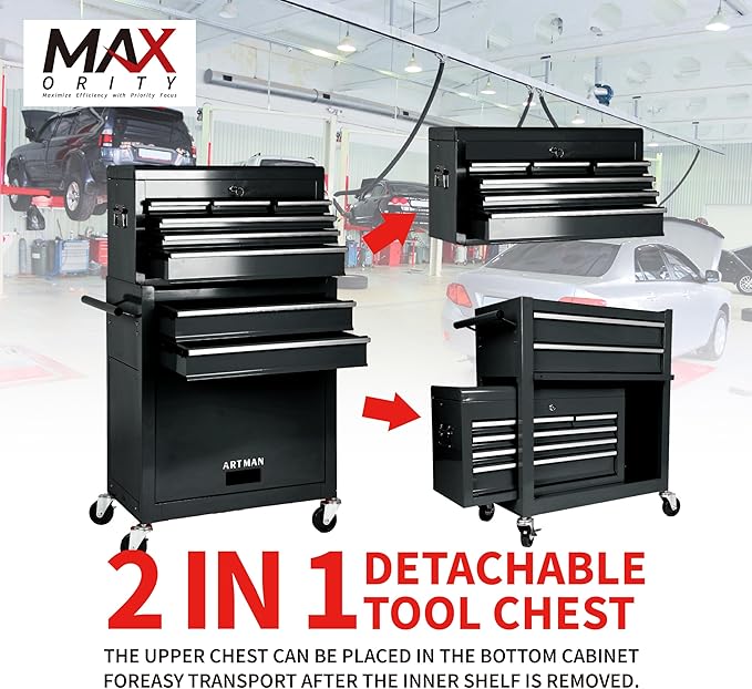 8-Drawer Rolling Tool Chest - Image 3