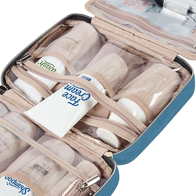 NISHEL Travel Toiletry Bag for women, Portable Hanging Organizer for - Image 6