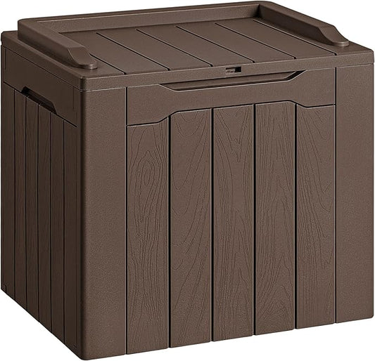 Devoko 30 Gallon Resin Deck Box Outdoor Indoor Waterproof Storage Box by DEVOKO
