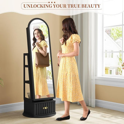 63" Full Length Mirror Jewelry Cabinet - Image 2
