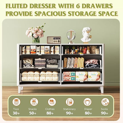 WLIVE Fluted Dresser for Bedroom - Image 5