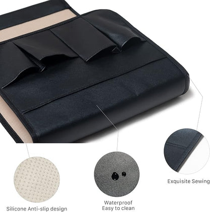 PU Leather Sofa Armrest Organizer, Armchair Magazine Holders, Waterproof Remote - Image 2