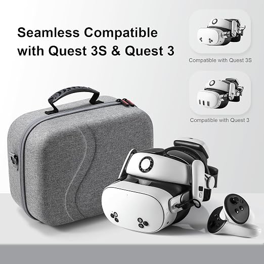 Large Carrying Case for Meta Quest 3/Quest 3S, Compatible - Image 2