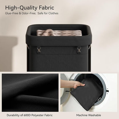 Laundry Basket with Wheels 150L/40Gal, Rolling Laundry Hamper with Steel Fram - Image 4