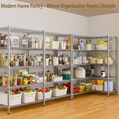 Himimi Storage Shelves-5 Tier Heavy Duty Wire Shelving Unit - Image 5