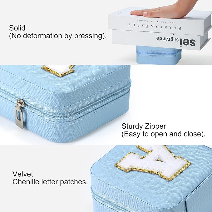 Parima Women's Jewelry Organizer | Necklace, Ring Organizer | Sky Blue - Image 6