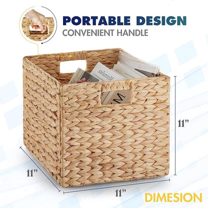 BLUEWEST Water Hyacinth Storage Basket Woven Hyacinth Storage Basket, Laundry - Image 2