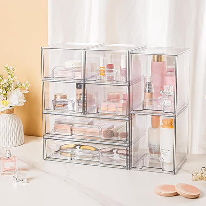 Vtopmart Stackable Storage Drawers Set of 3, Beauty Supplies, Pantry - Image 7