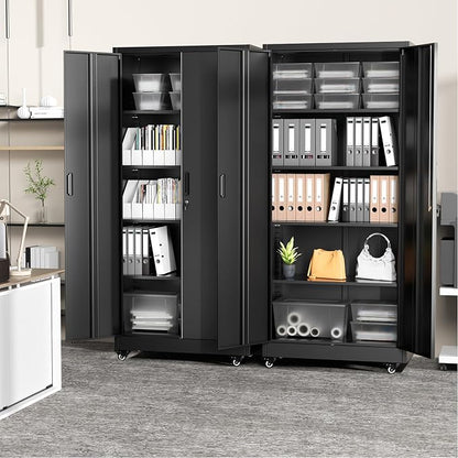 Greenvelly Metal Garage Storage Cabinet - Image 8