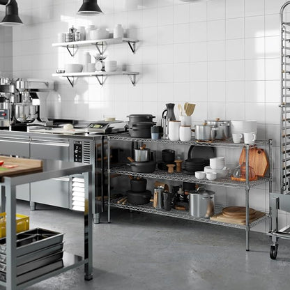 21" Deep x 60" Wide x 34" Height Wire Shelving Kit | 3-Tier | NSF Commercial - Image 7