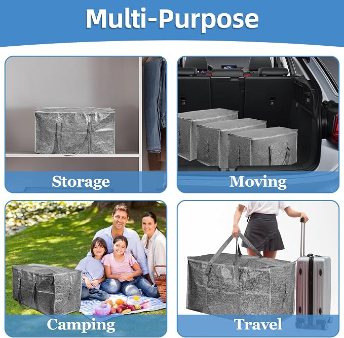 4 Pack-Extra Large Heavy Duty Moving Bags - Image 6