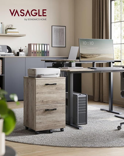 VASAGLE 2-Drawer File Cabinet, Small Rolling Filing Cabinet - Image 2