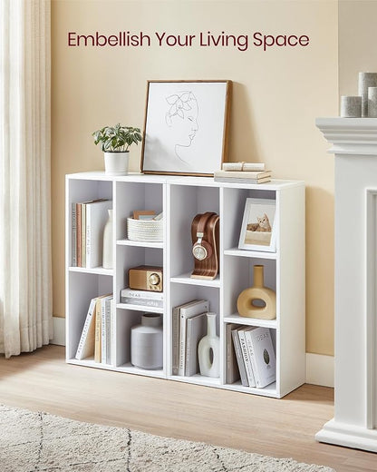 VASAGLE Set of 2 Bookcases, Bookshelves, 5 Compartments, Freestanding Shelves - Image 5