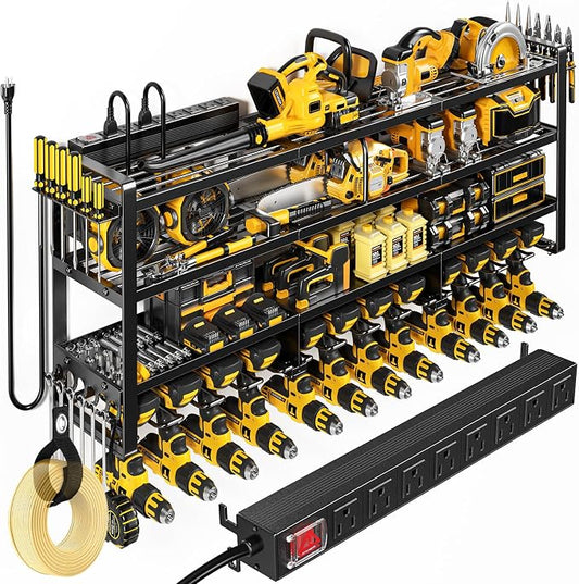 49.5" W Large Power Tool Organizer Wall Mount by POKIPO