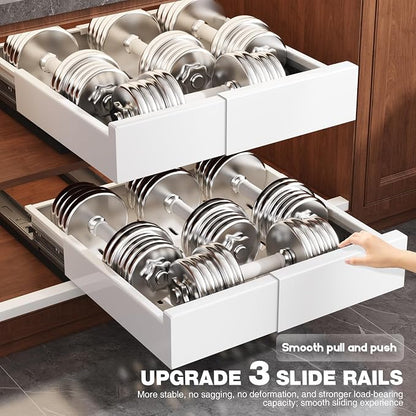 1 Pack Pull Out Cabinet Organizer Expandable Width and Depth, Slide Out Drawers - Image 8