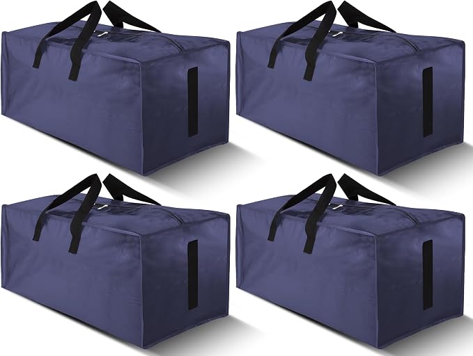 4 Pack Large Strong Moving Bags by HOMESURE