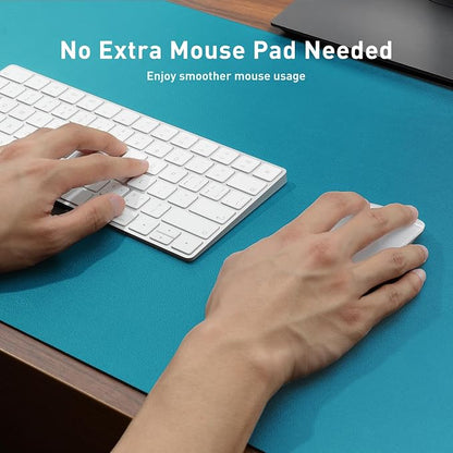 Aothia Leather Desk Pad Protector, Office Desk Mat, Large Mouse Pad, Non-Slip - Image 4