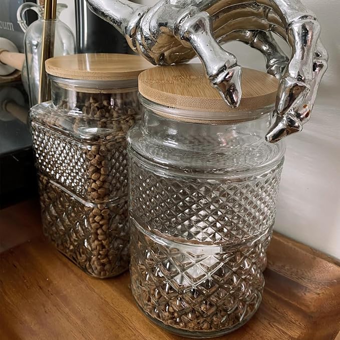 Viovian 60 OZ Vintage Glass Jar - Image 5