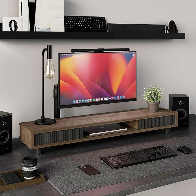Fenge Dual Monitor Stand, 42.5inch Long Monitor Stands Riser - Image 3