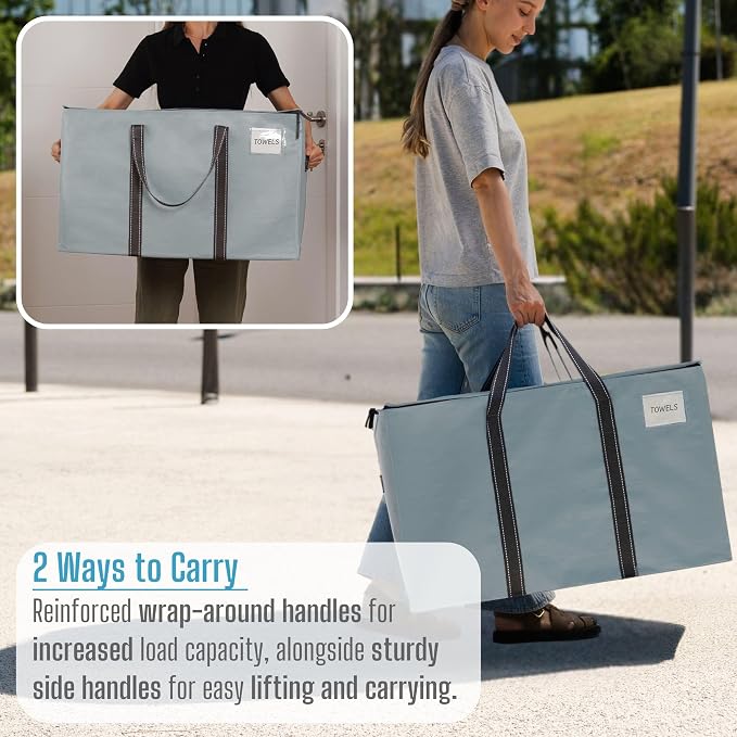 VENO 10 Pack Moving Bags and Large Christmas Storage Bins - Image 7