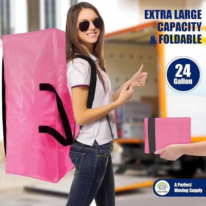 Cosy Family 12 Pack Heavy Duty Extra Large Moving Bags - Image 7