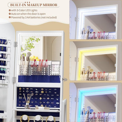 61" Full Length Mirror Jewelry Cabinet - Image 7