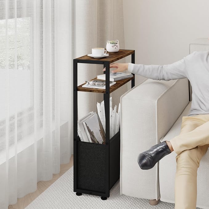 Narrow Side Table, Slim End Tables - Image 6