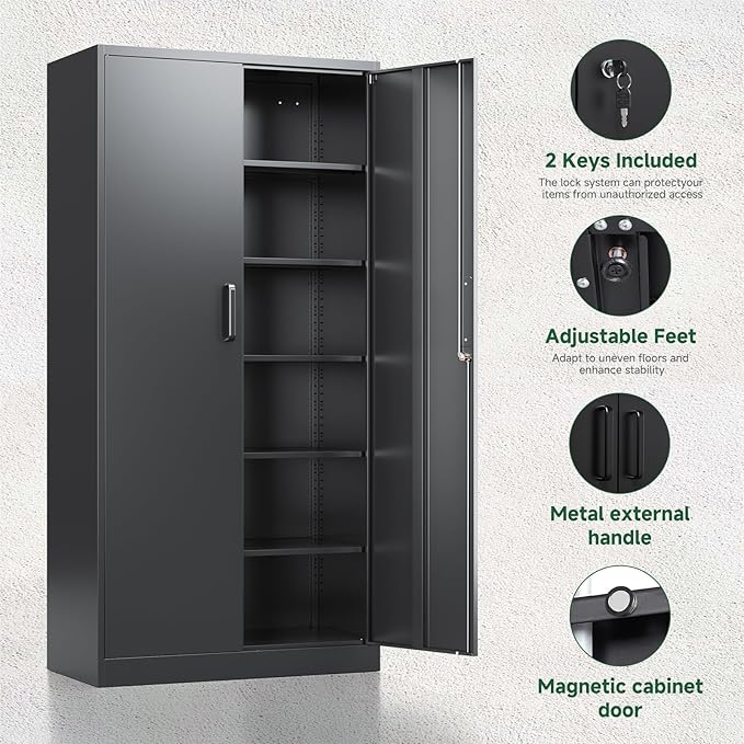 Letaya Metal Garage Storage Cabinets - Image 5