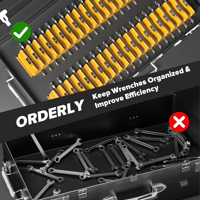 80PCS Modular Wrench Organizer Wrench Holder - Image 5