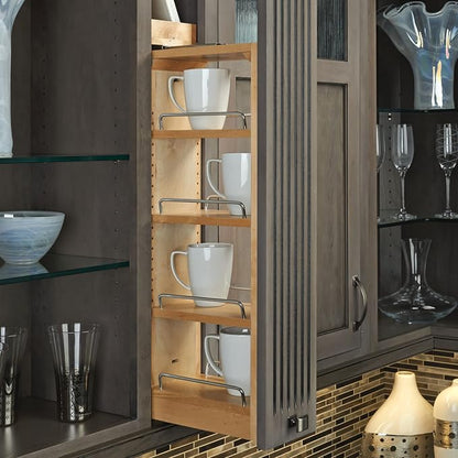 Rev-A-Shelf 6" W x 39" H Pull Out Quad Shelf Organizer - Image 2