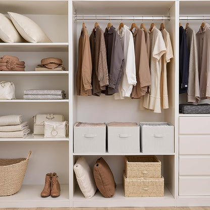 StorageWorks Storage Baskets for Shelves, Foldable Fabric Closet Storage Bins - Image 4