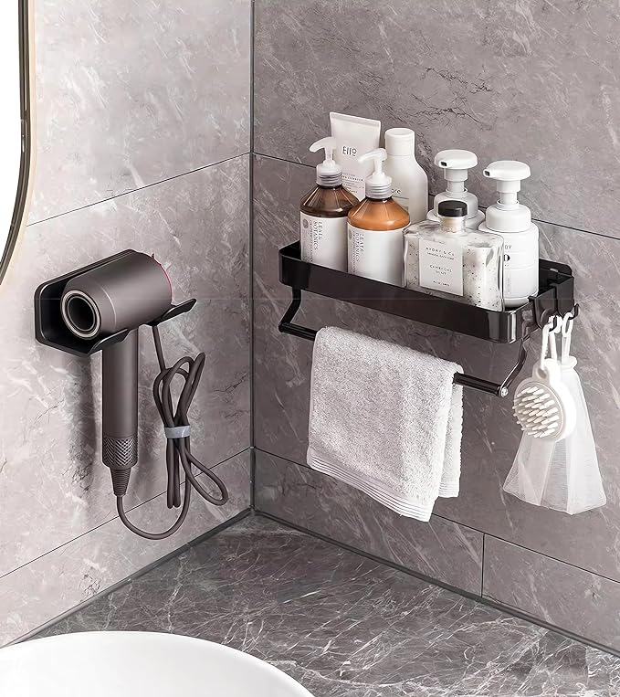 Universal Hair Dryer Holder, Blow Dryer Hanger Wall Mount - Image 3