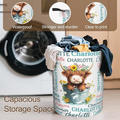 Custom Name Laundry Hamper, Personalized Laundry Baskets - Image 4