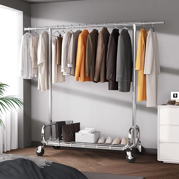 HOKEEPER Clothing Racks Heavy Duty Clothes Rack Adjustable Garment Rack - Image 2