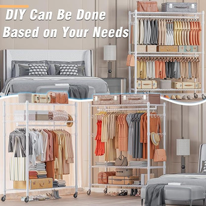 Homdox 3 Tier Garment Rack - Image 4
