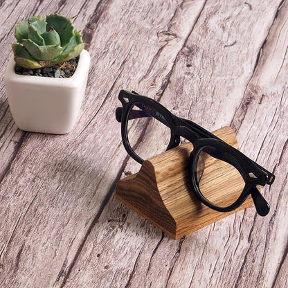 Handmade Wood Carving Eyeglasses Stand Wood Glasses Holder Sunglasses Display - Image 6