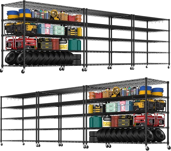 PrimeZone 5 Tier 80.7" H x 55.5" W x 24" D Wire Shelving by PrimeZone