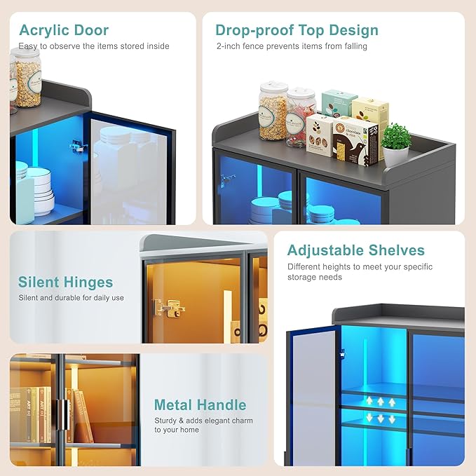 Lvifur 65" Display Cabinet - Image 6